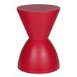 Pangea Home Bongo Modern Polypropylene Plastic Indoor/Outdoor Side Table in Red