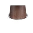 Pangea Home Donald Modern Wood Veneer & Polished Steel Dining Table in Walnut