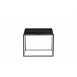 Pangea Home Bixby Framed Tray Modern Metal Side Table in Black