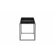 Pangea Home Bixby Framed Tray Modern Metal Side Table in Black