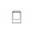 Pangea Home Helen Modern Tempered Glass & Metal Desk in Black