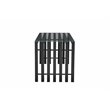 Pangea Home Vlad Modern Metal & Tempered Glass Desk in Black
