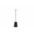 Pangea Home Winston Modern Genuine Marble and Metal Side Table in Black