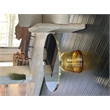Pangea Home Belinda Modern Glass Coffee Table in Gold & Yellow