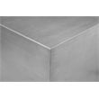 Pangea Home Spenser Cubix Tall Brushed Metal Side Table in Silver
