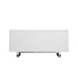 Pangea Home Sienna Modern Gloss Lacquer and Steel Metal Buffet in White