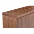 Pangea Home Sienna Modern Wood Veneer and Steel Buffet in Walnut