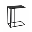 Pangea Home Miley Rectangular Modern Metal Tray Table in Black
