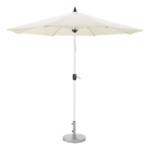 pangea home ella modern aluminum and fabric umbrella set in white finish
