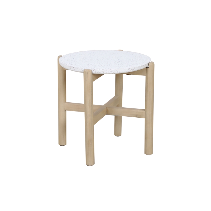 Pangea Home Mimi 3-Piece Acacia Wood Side Tables and Coffee Table in Natural