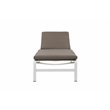 Pangea Home Sally Modern Style Fabric Lounger Cushion in Gray and White