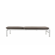Pangea Home Sally Modern Style Fabric Lounger Cushion in Gray and White