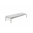 Pangea Home Sally Modern Style Fabric Lounger Cushion in White Finish