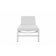Pangea Home Sally Modern Style Fabric Lounger Cushion in White Finish