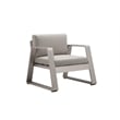 Pangea Home Air 4-Piece Modern Aluminum Sofa Set in Gray Finish