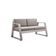 Pangea Home Air 4-Piece Modern Aluminum Sofa Set in Gray Finish