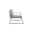 Pangea Home Air 4-Piece Modern Aluminum Sofa Set in Gray Finish