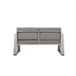 Pangea Home Air 4-Piece Modern Aluminum Sofa Set in Gray Finish