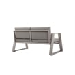Pangea Home Air 4-Piece Modern Aluminum Sofa Set in Gray Finish