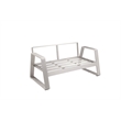Pangea Home Air 4-Piece Modern Aluminum Sofa Set in Gray Finish