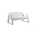 Pangea Home Air 4-Piece Modern Aluminum Sofa Set in White Finish