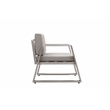 Pangea Home Air Two Seater Modern Aluminum Sofa Chair in Gray Finish