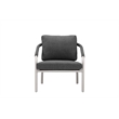 Pangea Home Chelsea 4-Piece Modern Aluminum Sofa Set in Slate Gray