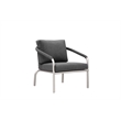 Pangea Home Chelsea 4-Piece Modern Aluminum Sofa Set in Slate Gray