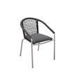 Pangea Home Chelsea 7-Piece Modern Aluminum Dining Set in Slate Gray