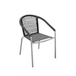 Pangea Home Chelsea 7-Piece Modern Aluminum Dining Set in Slate Gray