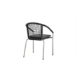 Pangea Home Chelsea 7-Piece Modern Aluminum Dining Set in Slate Gray