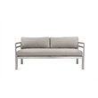 Pangea Home Cold 4-Piece Modern Aluminum Sofa Set in Gray Finish