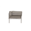 Pangea Home Cloud 4-Piece Modern Aluminum Sofa Set in Gray Finish