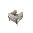 Pangea Home Cloud 4-Piece Modern Aluminum Sofa Set in Gray Finish