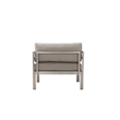 Pangea Home Cloud 4-Piece Modern Aluminum Sofa Set in Gray Finish