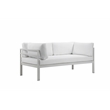 Pangea Home Cloud 4-Piece Modern Aluminum Sofa Set in White Finish