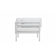 Pangea Home Cloud 4-Piece Modern Aluminum Sofa Set in White Finish