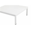 Pangea Home Cloud 4-Piece Modern Aluminum Sofa Set in White Finish