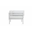Pangea Home Cloud Modern Style Aluminum Sofa Chair in White Finish