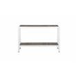 Pangea Home Joseph Modern Aluminum Console Table in Gray and White