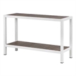 Pangea Home Joseph Modern Aluminum Console Table in Gray and White