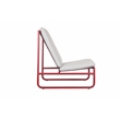 Pangea Home Sean 5-Piece Modern Aluminum Sofa Set in Red Finish