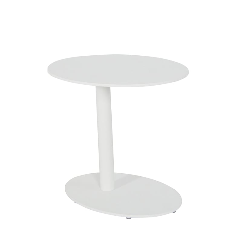 Pangea Home Sunset 3-Piece Modern Aluminum Bistro Set in White Finish