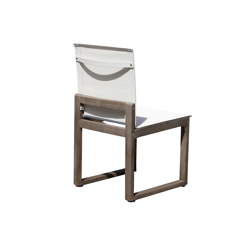 Pangea Home Vicky 9-Piece Modern Aluminum Dining Set in Brown Finish