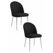 Vera Chair Black Faux Leather (Set of 2)