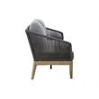 Pangea Home Diego 3 Seater Sofa Acacia frame Gray Cushions