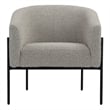 Pangea Home Amanda Arm Chair Boucle Fabric Gray