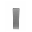 Flower Barrel Tall Brushed Metal