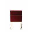 Gold Dexter Arm Chair Velvet Maroon