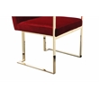 Gold Dexter Arm Chair Velvet Maroon